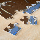 Marine Iguana on Rock met Hermit Crab Legpuzzel (Zijkant)