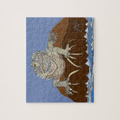 Marine Iguana on Rock met Hermit Crab Legpuzzel (Verticaal)