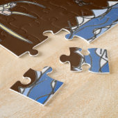 Marine Iguana on Rock met Hermit Crab Legpuzzel (Zijkant)