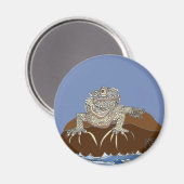 Marine Iguana on Rock met Hermit Crab Magneet (Voorkant / Achterkant)