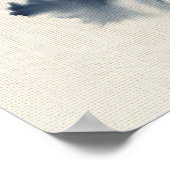 Marine inkt wassen abstracte boom kunstprint poste poster (Hoek)