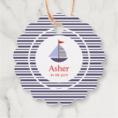 Marine Inspitation Design for Children's Event Bedankjes Labels (Achterkant)