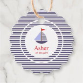 Marine Inspitation Design for Children's Event Bedankjes Labels (Voorkant)