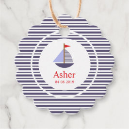 Marine Inspitation Design for Children's Event Bedankjes Labels