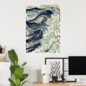 Marine Japanse Golf Art Poster (Thuiskantoor)