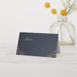 Marine kalligrafie vintage trouwplaats kaarten plaatskaartje