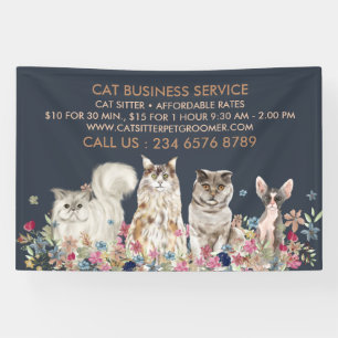 Marine kattenoppasser huisdier spandoek