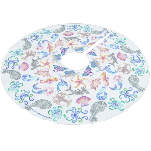 Marine Kerstboom Rok (Gekanteld)