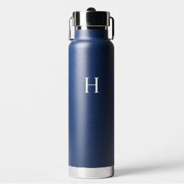 Marine Klassiek Elegant Monogram Waterfles