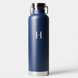 Marine Klassiek Elegant Monogram Waterfles
