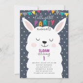 Marine Kleurrijke Strepen Lama Plezierig Verjaarda Kaart (Voorkant)