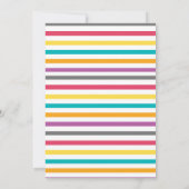 Marine Kleurrijke Strepen Lama Plezierig Verjaarda Kaart (Achterkant)