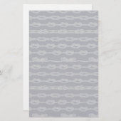 Marine Knots Pattern Briefpapier (Voorkant / Achterkant)