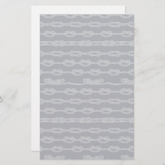 Marine Knots Pattern Briefpapier (Voorkant / Achterkant)