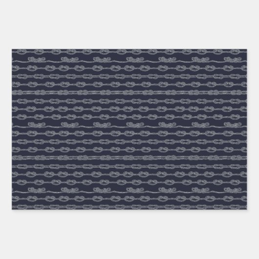 Marine Knots Pattern Inpakpapier Vel (Voorkant 2)