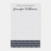 Marine Knots Pattern | Jouw namen toevoegen Post-it® Notes (Voorkant)