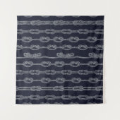 Marine Knots Pattern Wandkleed (Voorkant (horizontaal))