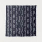 Marine Knots Pattern Wandkleed (Voorkant)