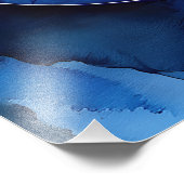 Marine kobaltbogen foto afdruk (Hoek)