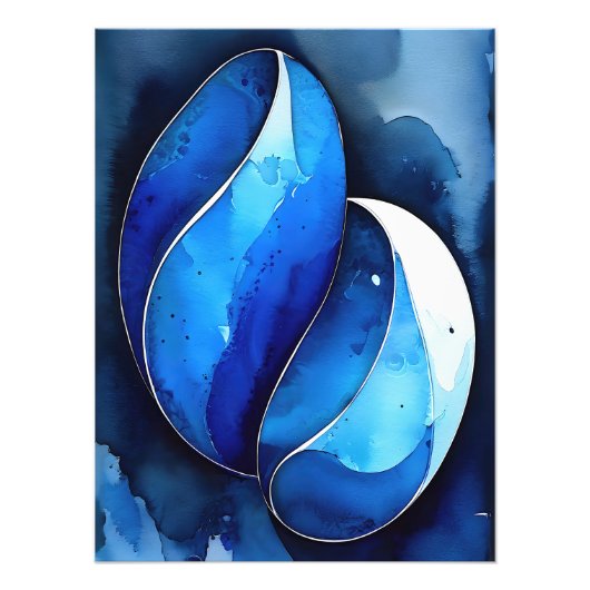 Marine kobaltbogen foto afdruk (Voorkant)