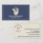 Marine Koken Houten Rustieke Bakkerij Visitekaartje (Voorkant / Achterkant)