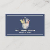 Marine Koken Houten Rustieke Bakkerij Visitekaartje (Voorkant)