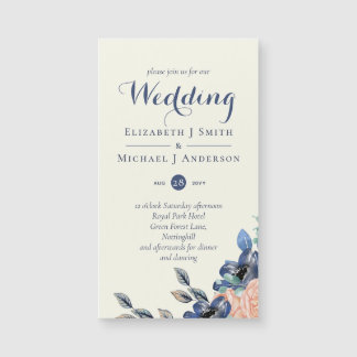 Marine Koraal Elegantie - Bloemige Trouwitems