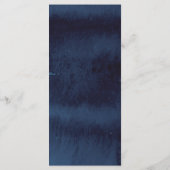 Marine krijtbord bloemkaart bruiloftsmenu menu (Achterkant)