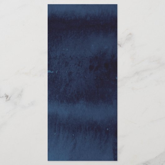 Marine krijtbord bloemkaart bruiloftsmenu menu (Achterkant)