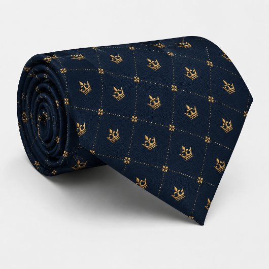 Marine Kroon Monogram Stropdas