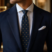 Marine Kroon Monogram Stropdas