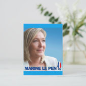 Marine Le Pen Briefkaart (Staand voorkant)