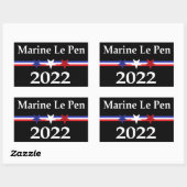 Marine Le Pen Rechthoekige Sticker (Vel)
