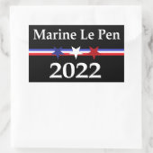 Marine Le Pen Rechthoekige Sticker (Tas)