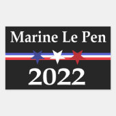 Marine Le Pen Rechthoekige Sticker (Voorkant)