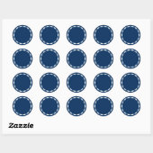 Marine lege cirkel op maat sticker voor kruidencon (Vel)