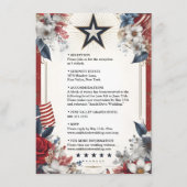 Marine Leger Oorlog Marine Tactisch Militair Huwel Informatiekaartje (Voorkant)