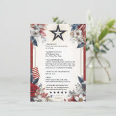 Marine Leger Oorlog Marine Tactisch Militair Huwel Informatiekaartje (Staand voorkant)