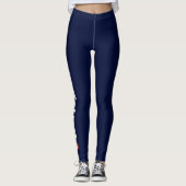 Marine Leggings met Verticale Italia & Italiaanse (Voorkant)