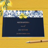 Marine Lemon Italiaanse Mediterrane bruiloft Gastenboek