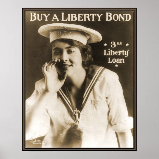  marine Liberty Bond WW1 Poster (Voorkant)