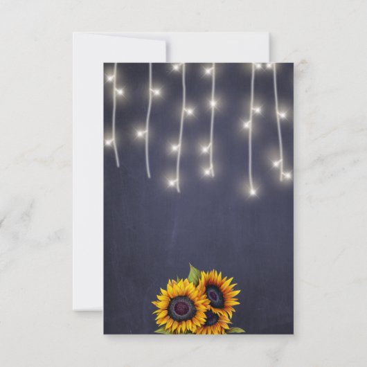 Marine licht rustieke zonnebloemen redden de datum save the date (Achterkant)