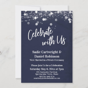 Marine & Lichten Gestucteerd Vier Feest met Ons On Kaart
