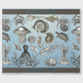 Marine Life 1 inpakpapier (Vlak)