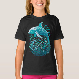Marine Life Art | Dolfijn Grafisch Ontwerp T-shirt
