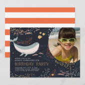 Marine Life Birthday Kaart (Voorkant / Achterkant)