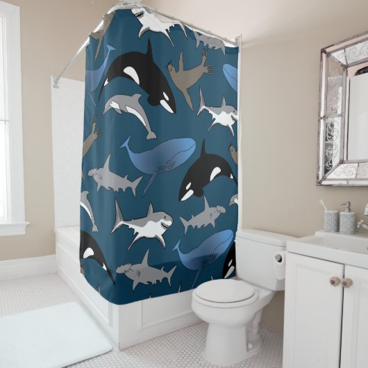 Marine Life Bliss Douchegordijn (In situ)