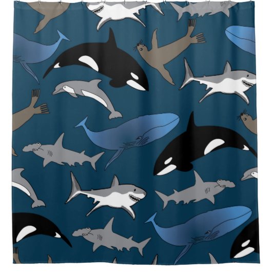 Marine Life Bliss Douchegordijn (Voorkant)