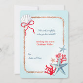 Marine Life Christmas-Kaart Kaart (Voorkant)