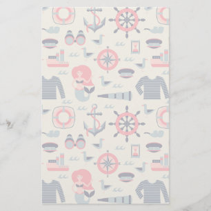 Marine Life Patroon Briefpapier